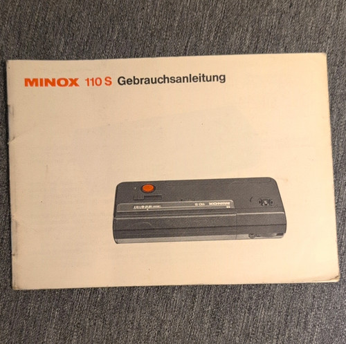 Minox 110 gebrauchsanleitung - 110,