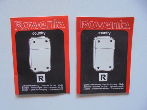 Gebrauchsanleitung rowenta - gebrauchsanleitung,