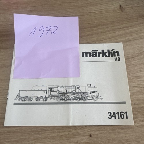 Märklin gebrauchsanleitung - ho,