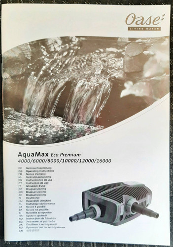 Gebrauchsanleitung aquamax eco - gebrauchsanleitung,