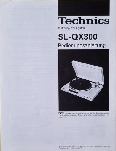 Gebrauchsanleitung technics - gebrauchsanleitung,