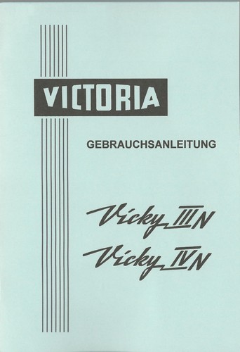 Gebrauchsanleitung victoria - gebrauchsanleitung,