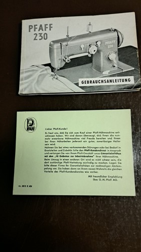 Pfaff gebrauchsanleitung - pfaff,